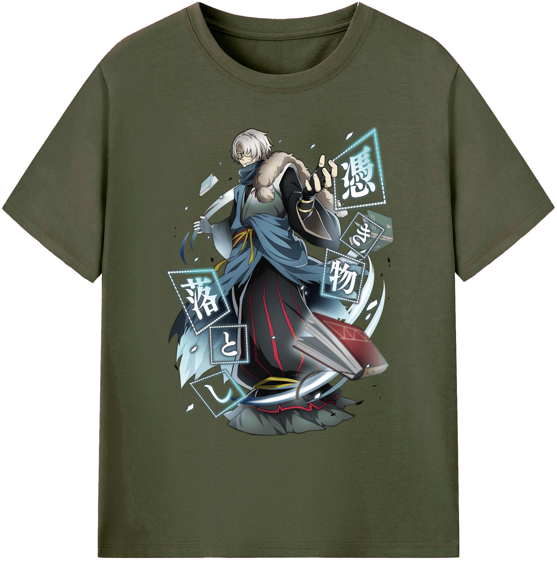 （画像用） 文豪ストレイドッグス Bungo Stray Dogs 綿100％ メンズ半袖Tシャツ｜肌触りやわらか＆通気性